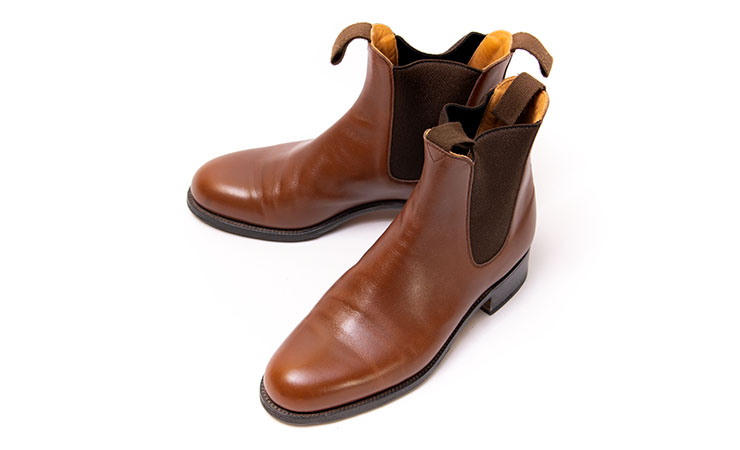 ジェイエムウエストン買取705サイドゴアブーツタンブラウンレディース