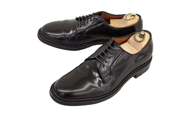 オールデン買取9901Cプレーントゥブラックコードバンハーフコマンドソール